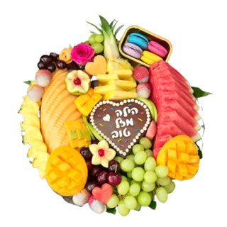 מגש פירות קוטר 36 משולב