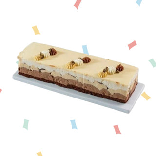 עוגת פס שלושה שוקולדים